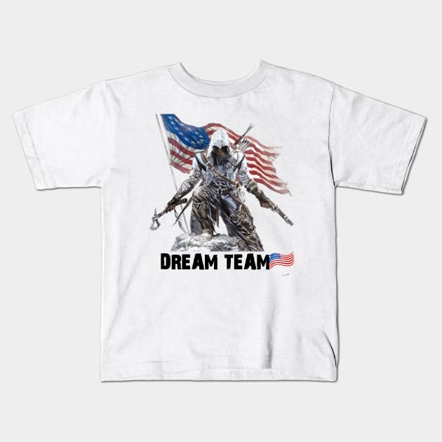 Dream Team cool design Kids T-Shirt by The Pharaohs